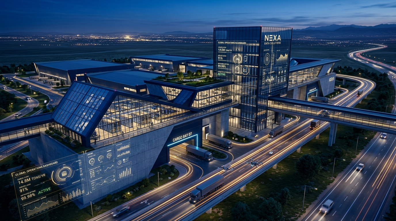 Modern AI and satellite communication hub